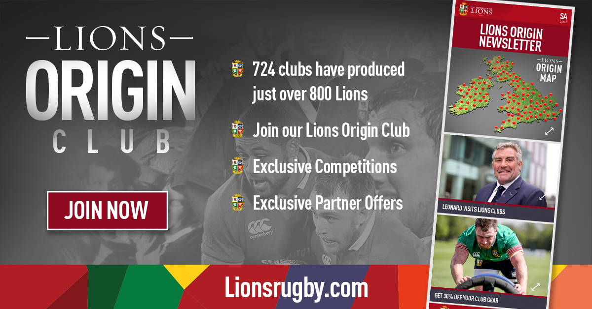 Join The British & Irish Lions Origin Club
