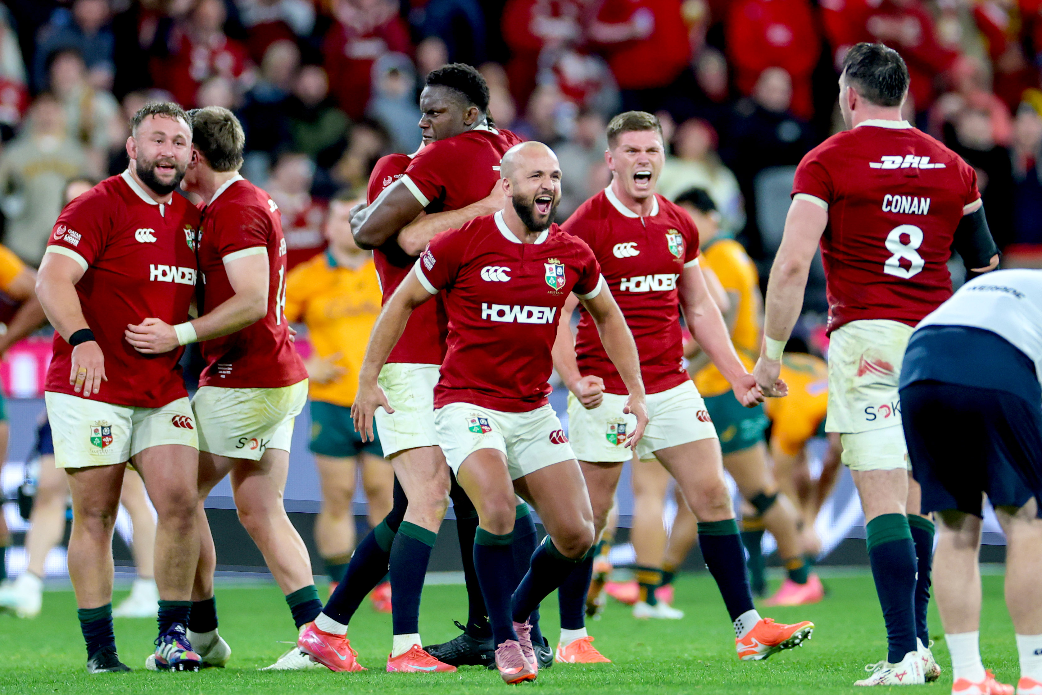 Lions squad celebrate