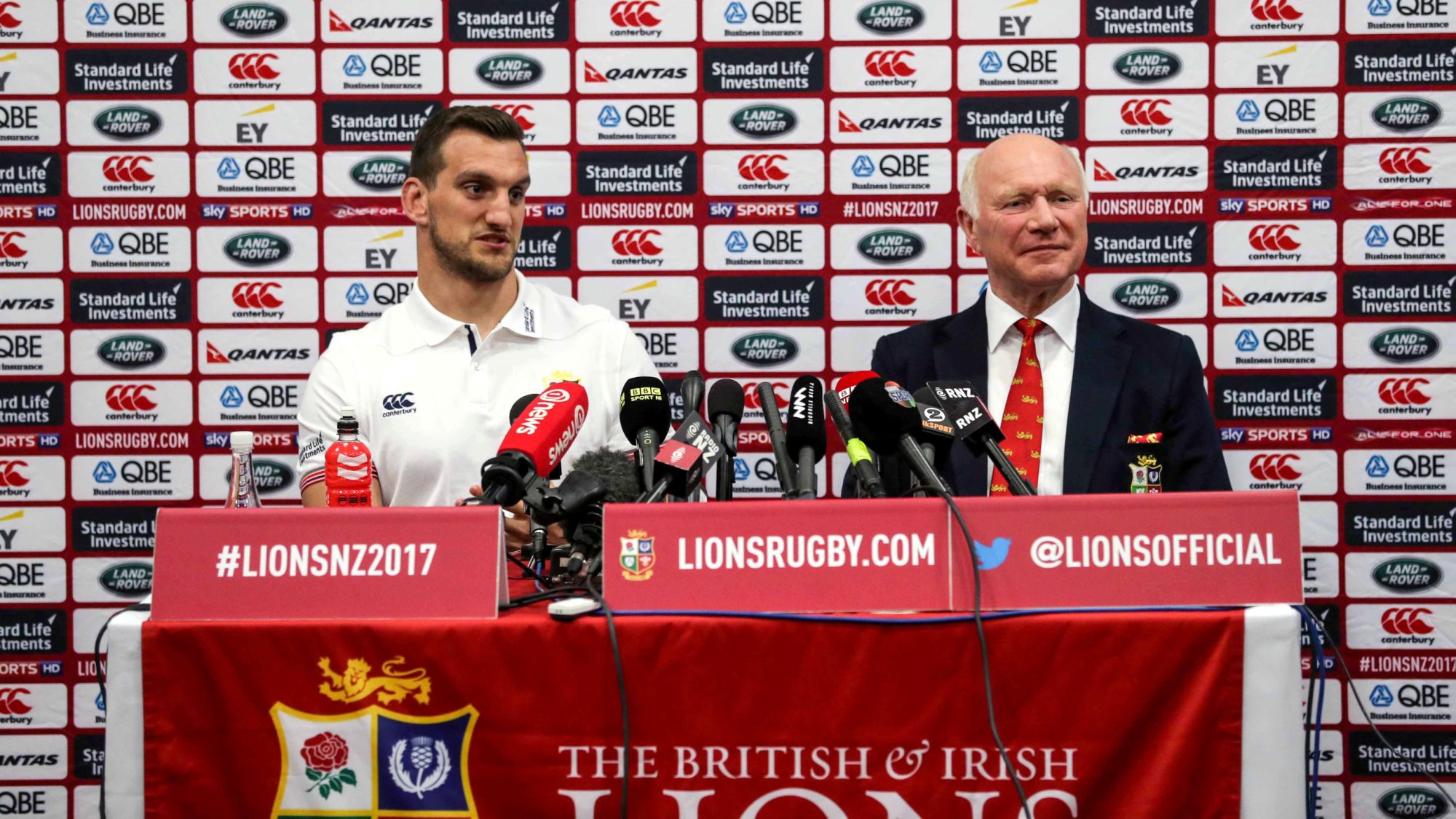 British & Irish Lions team to play New Zealand Provincial Barbarians