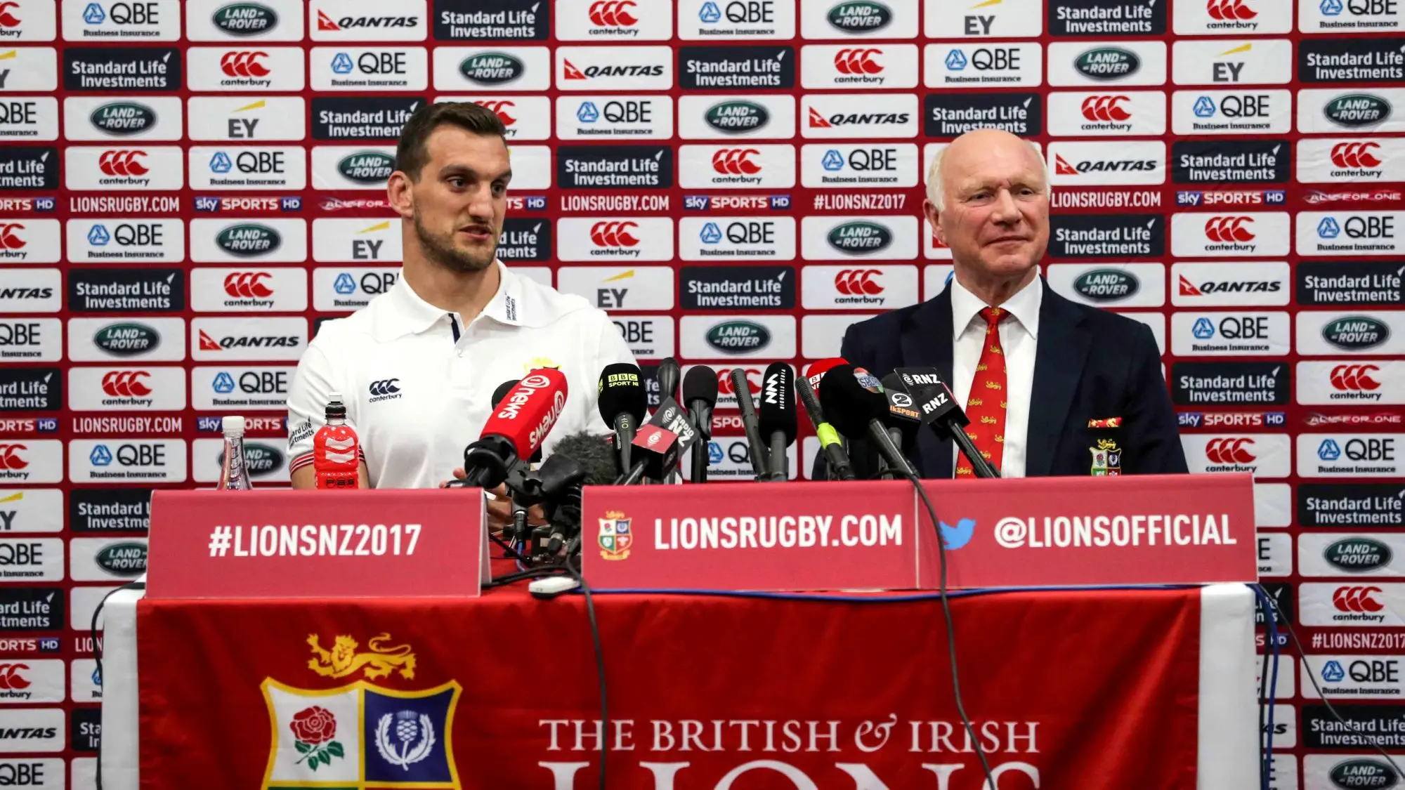 British & Irish Lions team to play New Zealand Provincial Barbarians
