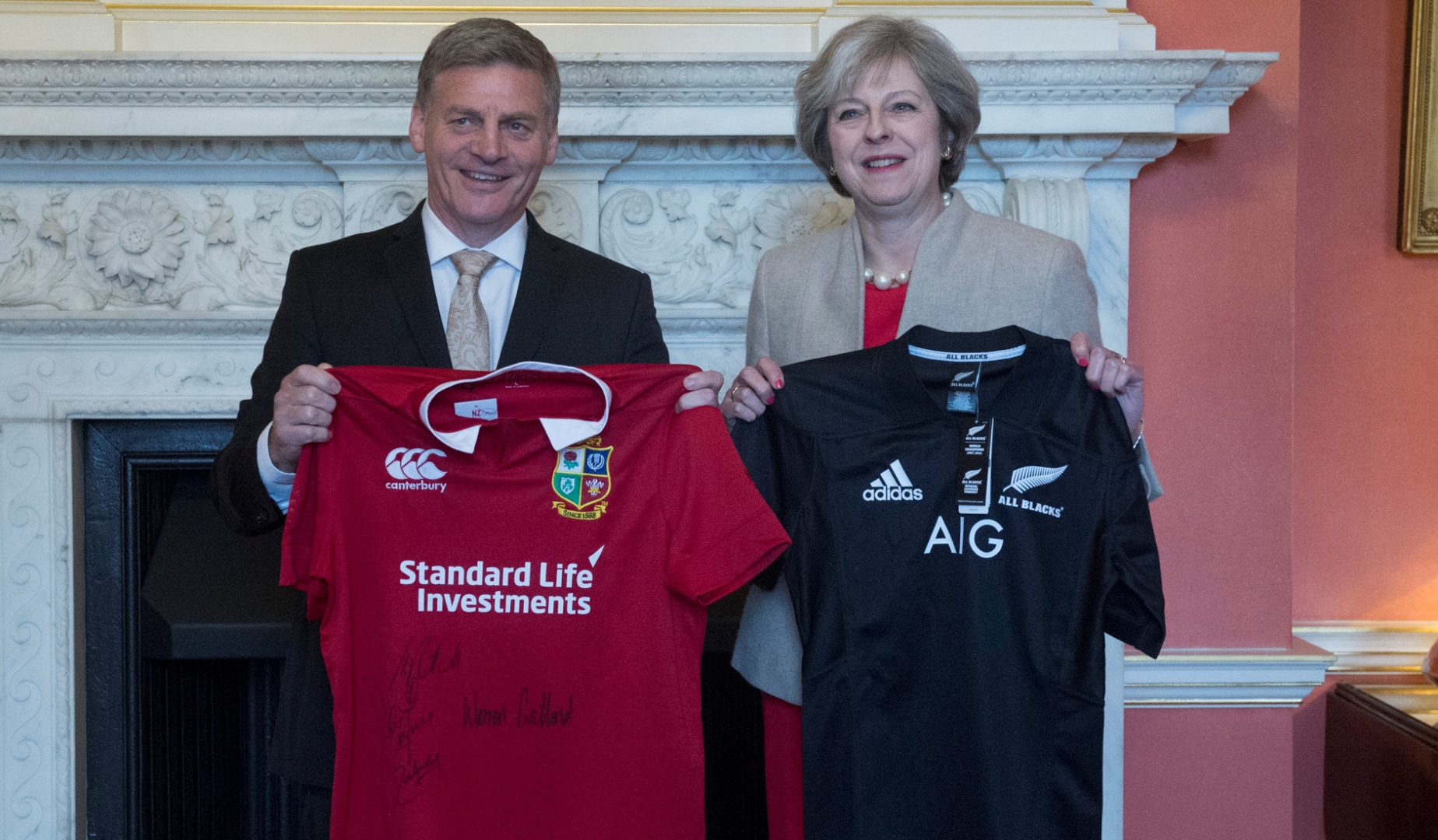 Prime Ministers Jersey Swap
