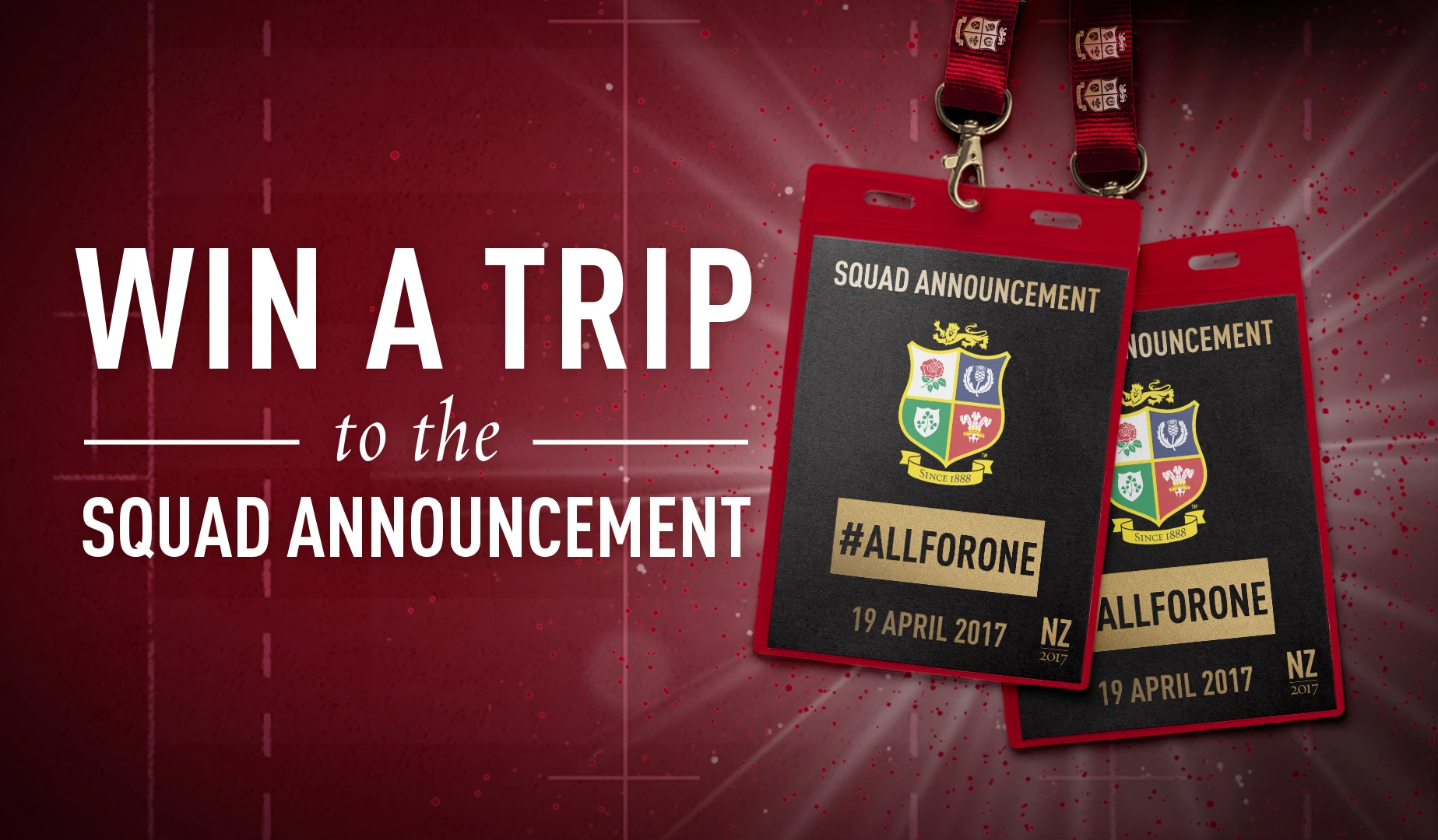 Win a trip to the Lions squad announcement