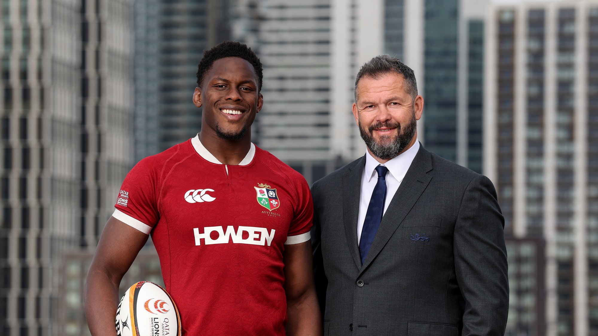 Andy Farrell Maro Itoje skyline