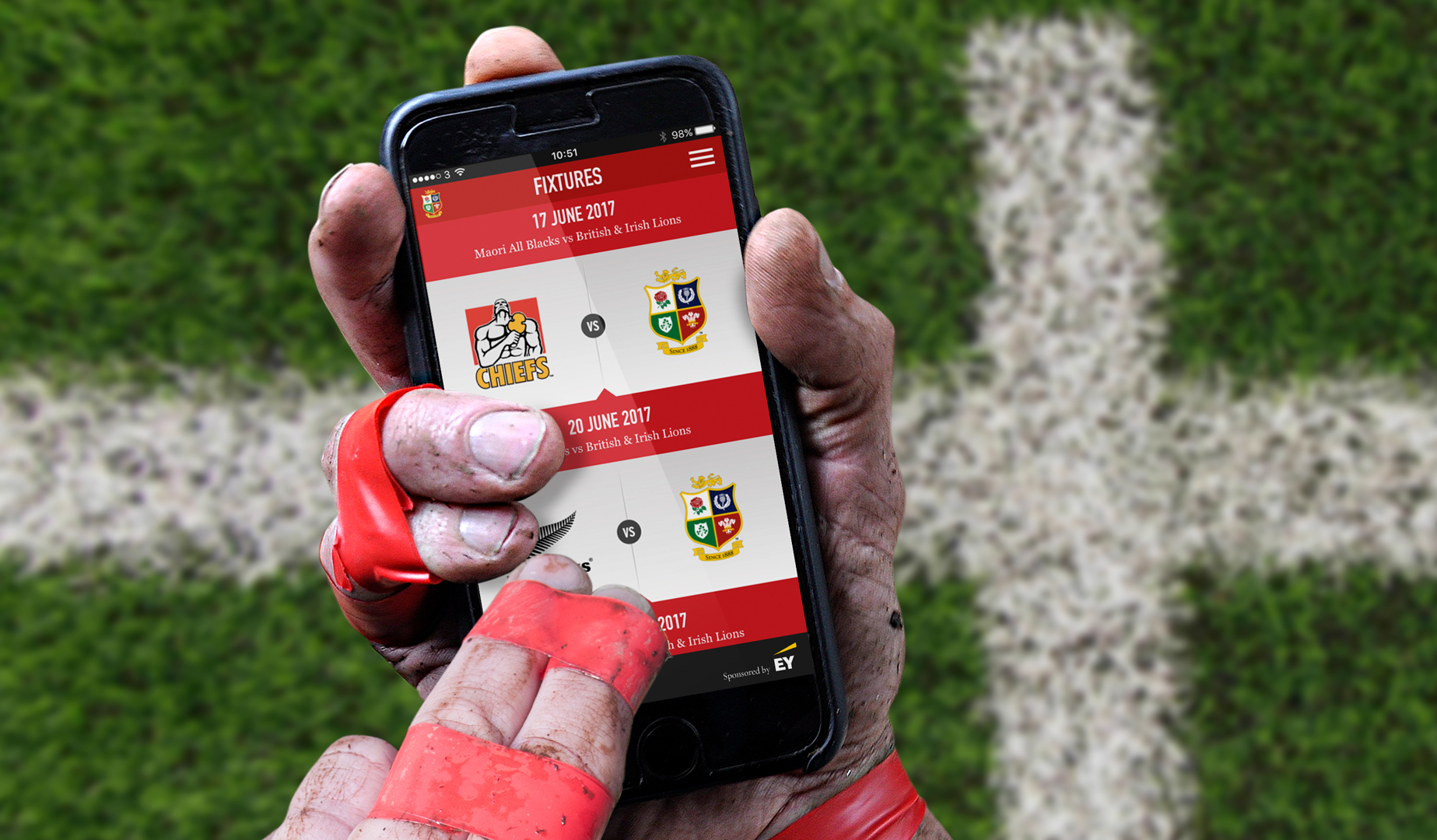 Download the Lions 2017 Tour calendar with the official App