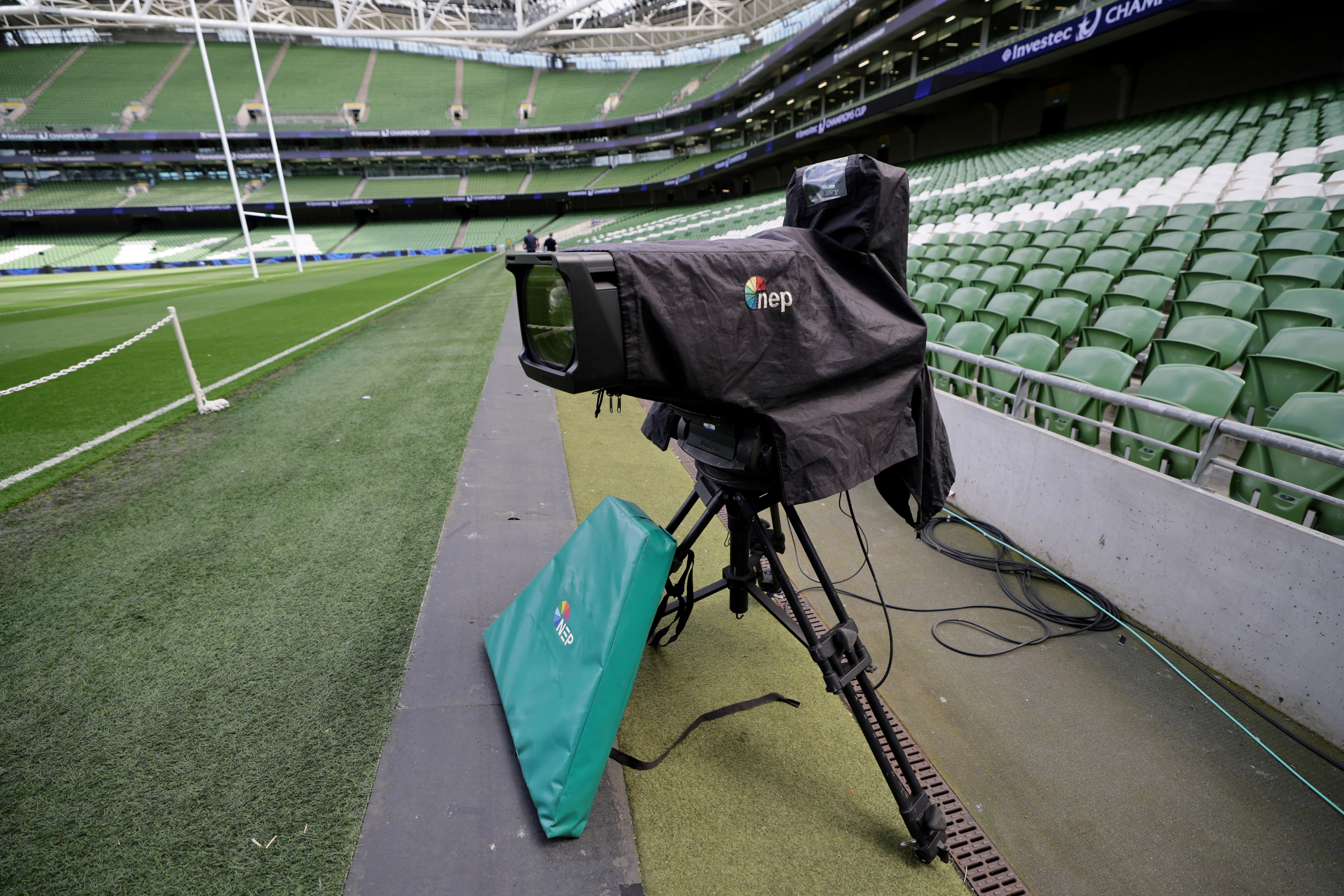Camera at Aviva Stadium
