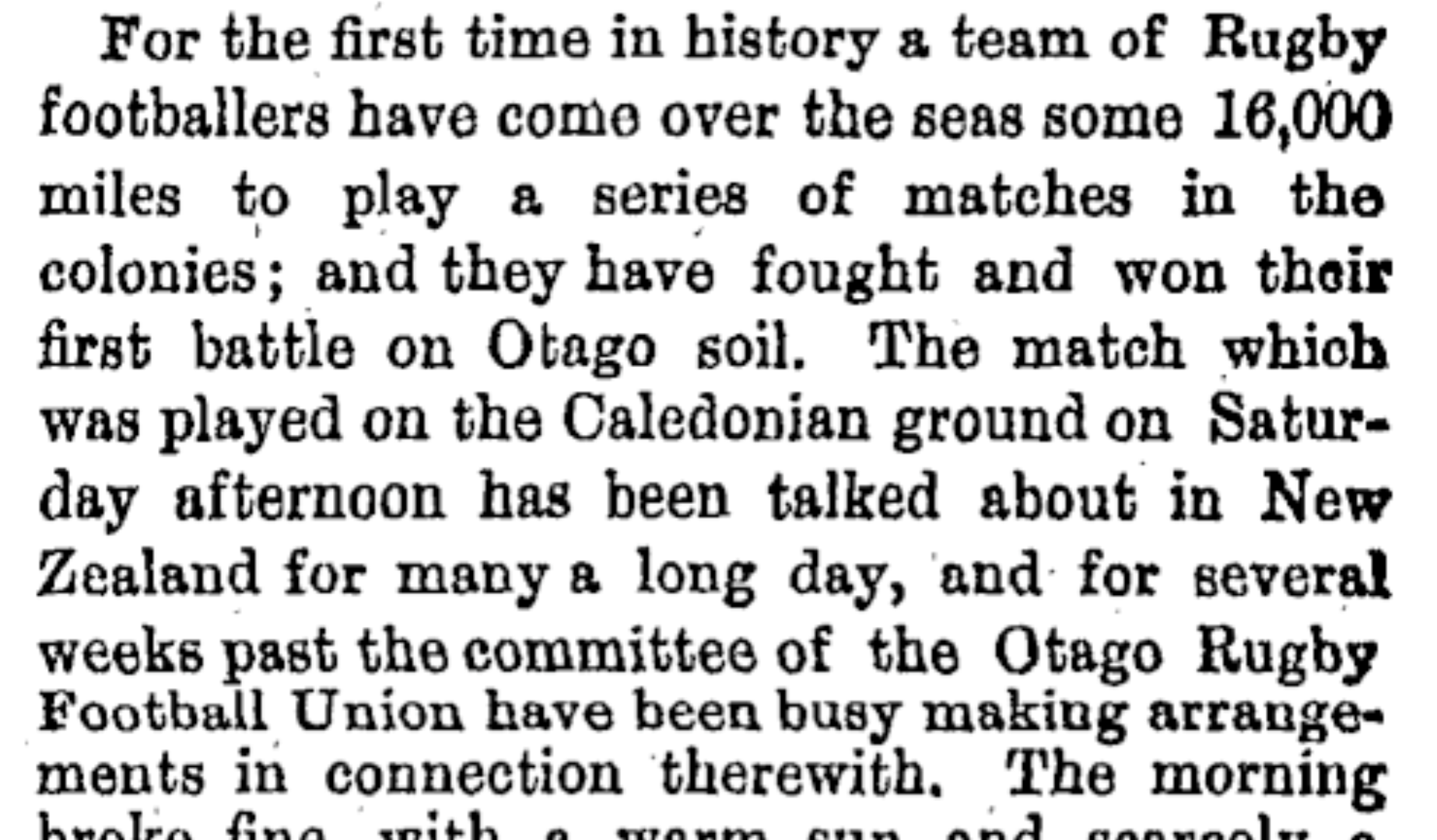 The 1888 Lions - 'The fastest and hardest fought game ever seen'