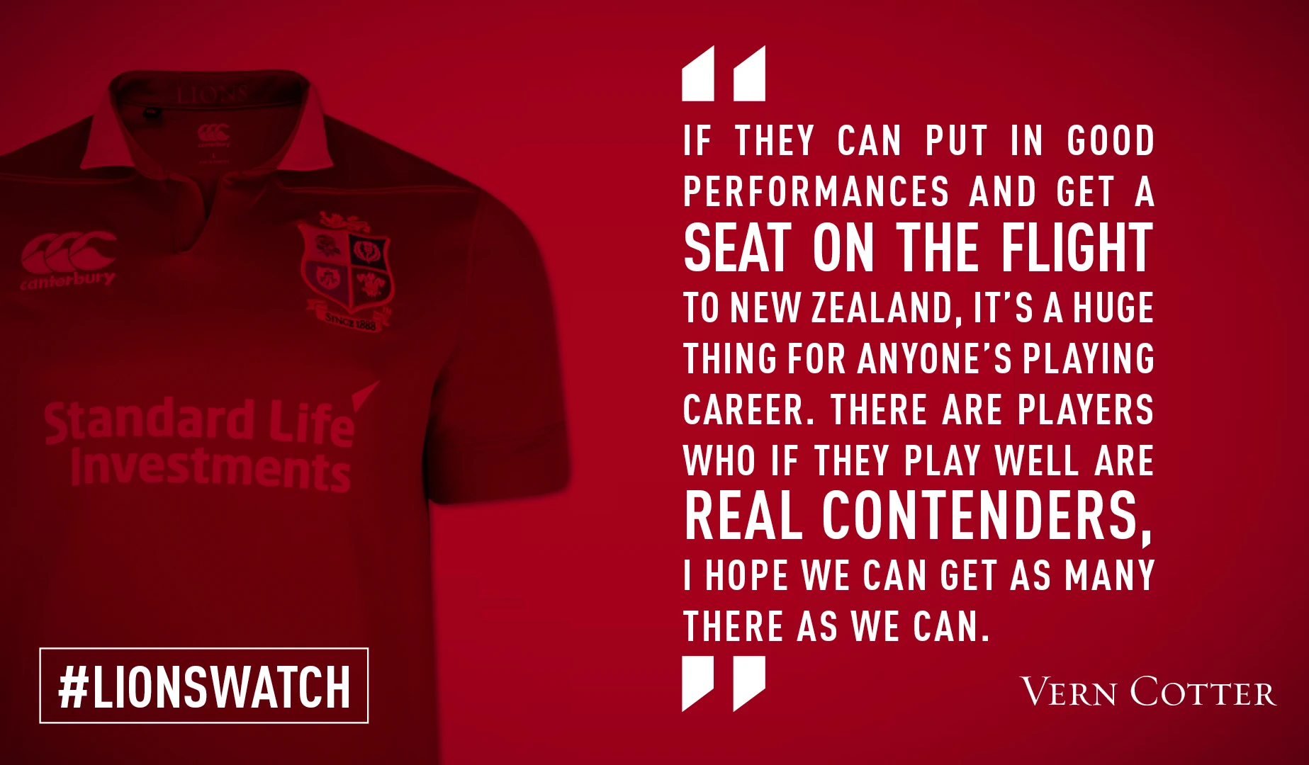 LionsWatch: Vern Cotter targets Scotland boost