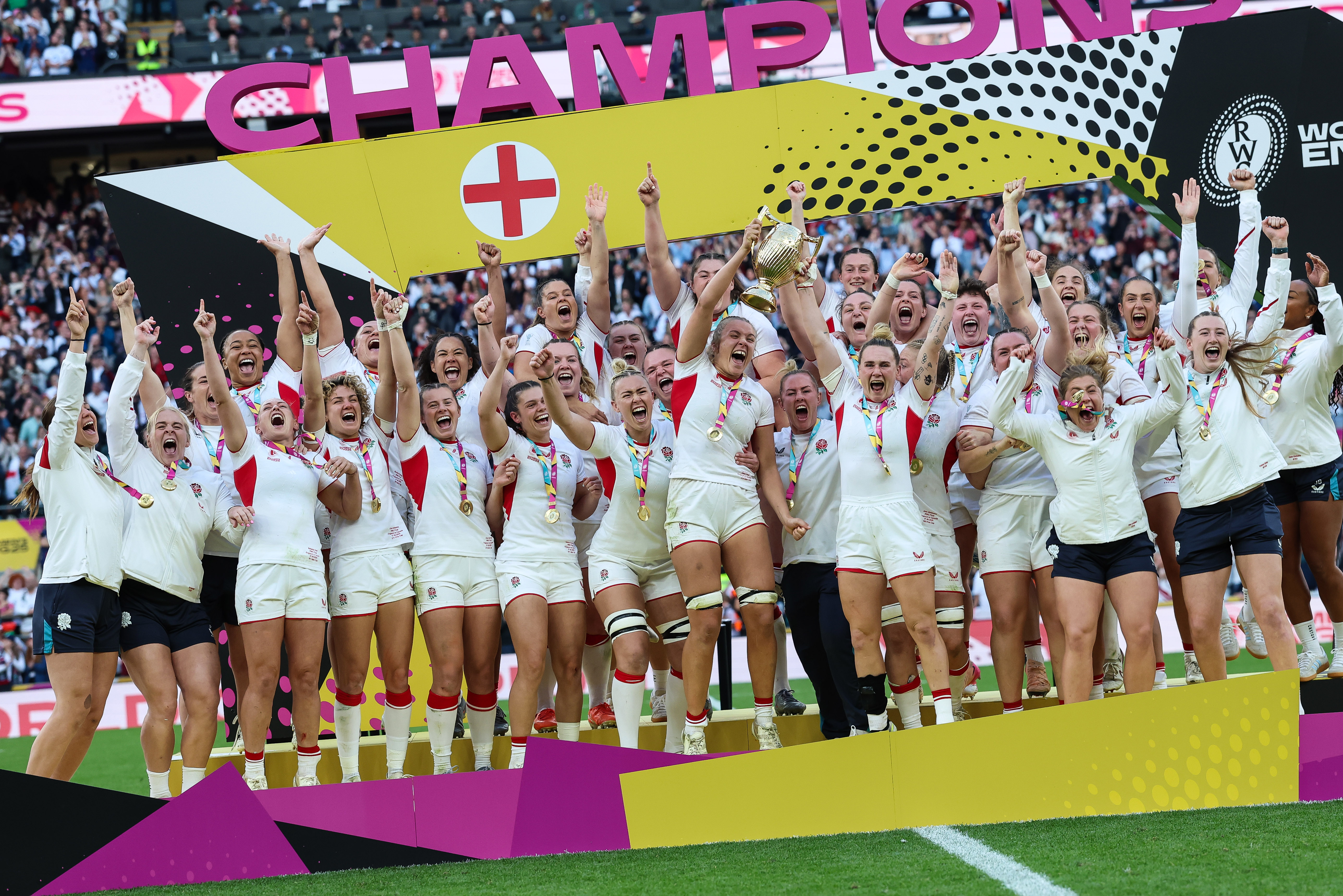Women's World Cup trophy lift
