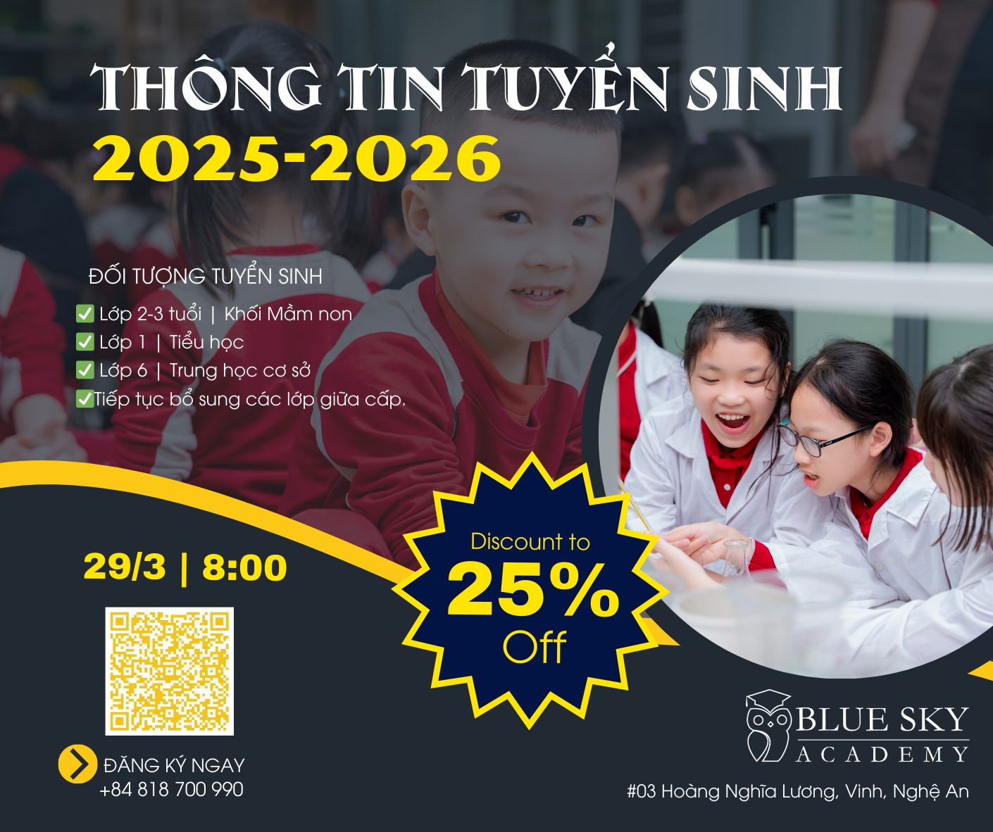 Cover Image for ADMISSIONS FOR THE 2025-2026 ACADEMIC YEAR