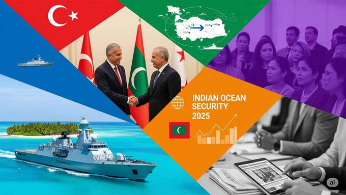 Turkish-Maldives Navy Donation: Geopolitical Shifts in Indian Ocean Security 2025. Turkey is expanding its influence & getting between India-China, it is trying to do the same in the Eastern Mediterranean & Eurasia against Russia.