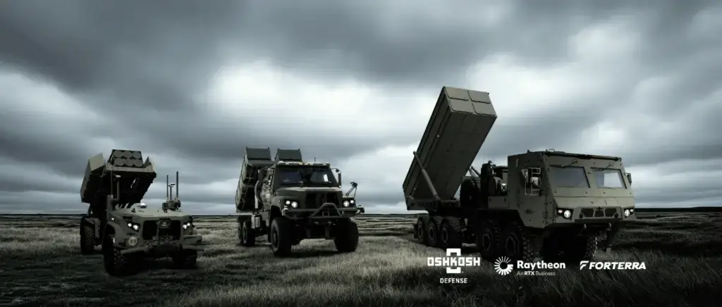 Oshkosh FMAV launcher family Includes three combat vehicles on different chassis, capable of carrying and launching missiles of various classes and types.