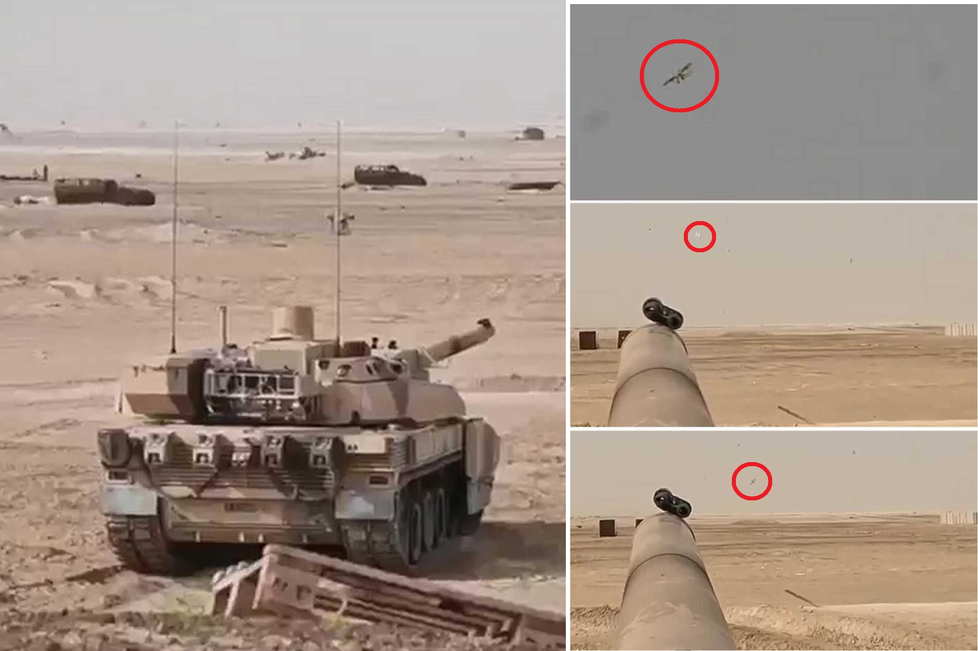 French Leclerc tank shoots down FPV drone using 120mm round in UAE tests/15 years ago I proposed the ASEPE to strike with high-altitude laser camera, automatic-autonomous tanks on the roof and low-flying targets
