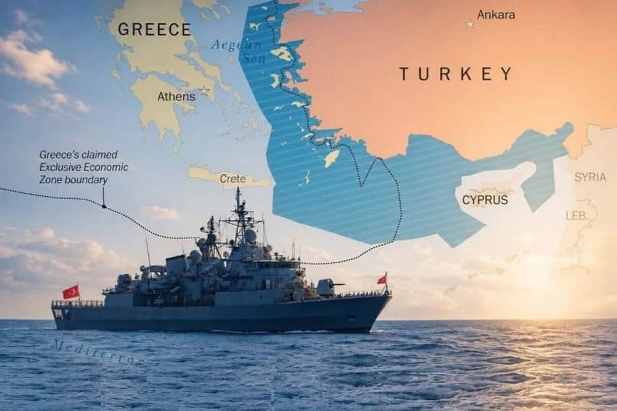 Greece Prepares 12-Nautical-Mile Aegean Expansion as Türkiye Advances “Blue Homeland” Law