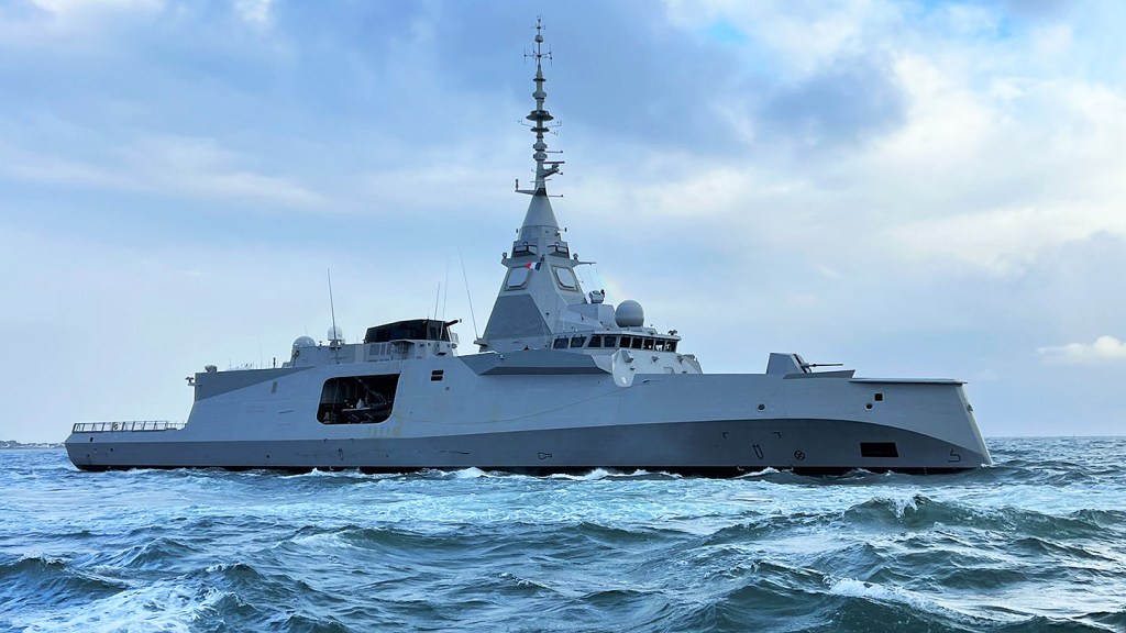 France’s Radical-Looking New Frigate Has Gone To Sea The first of France’s Defense and Intervention Frigates is a new-generation multi-mission warship that features an inverted bow.