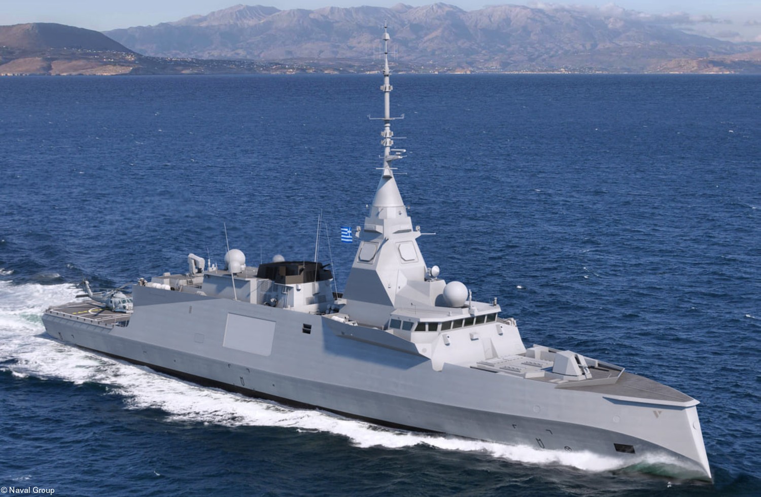 The FDI HN frigate. Operational capabilities and response to saturation attacks. We will focus on two points: the SEA FIRE radar and the 4 A-50 launchers with the 32 ASTER -30 missiles and what capabilities they have.