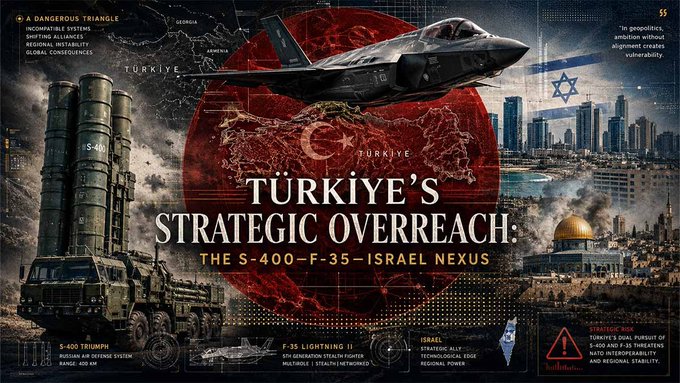 Türkiye’s Strategic Overreach: The S-400–F-35–Israel Nexus