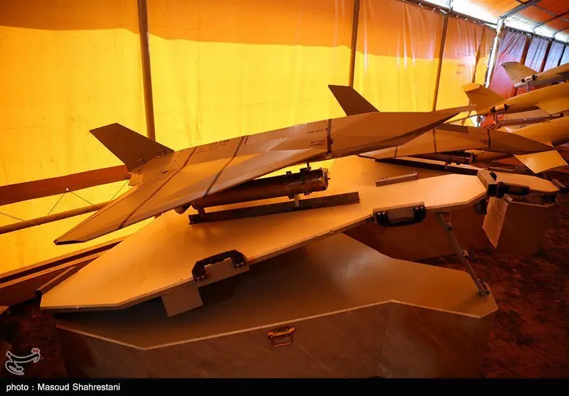 The IRGC has developed the Hadid-110 (Dalaho) stealth UAV, which uses a solid-fuel rocket engine for takeoff and has a jet engine. It has a maximum speed of 510 km/h, a range of 350 km, and a warhead of 30 kg. It was displayed at Sahand-2025.
