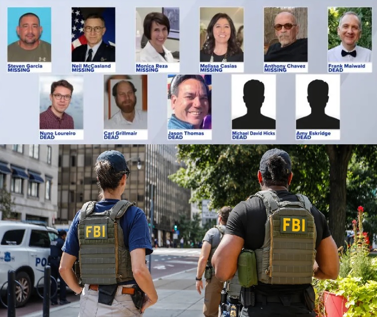 US authorities are investigating a series of deaths and disappearances involving scientists linked to NASA and nuclear research programs. You sign confidentiality agreements, if you reveal anything you're lost 