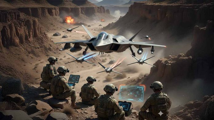 US Army Cooperative Combat Aircraft: Integrating Launch Implications for Autonomous Air Dominance into Multi-Sector Operations, 2025. Each US ARMY division will have 1200 UAS VTOLs.