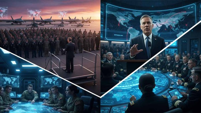 Unprecedented Assembly: Emergency Convening of US Military Leadership by Secretary of Defense Pete Hegseth Amid Geopolitical Changes in September 2025. They will meet with President Trump tomorrow, 9/30.