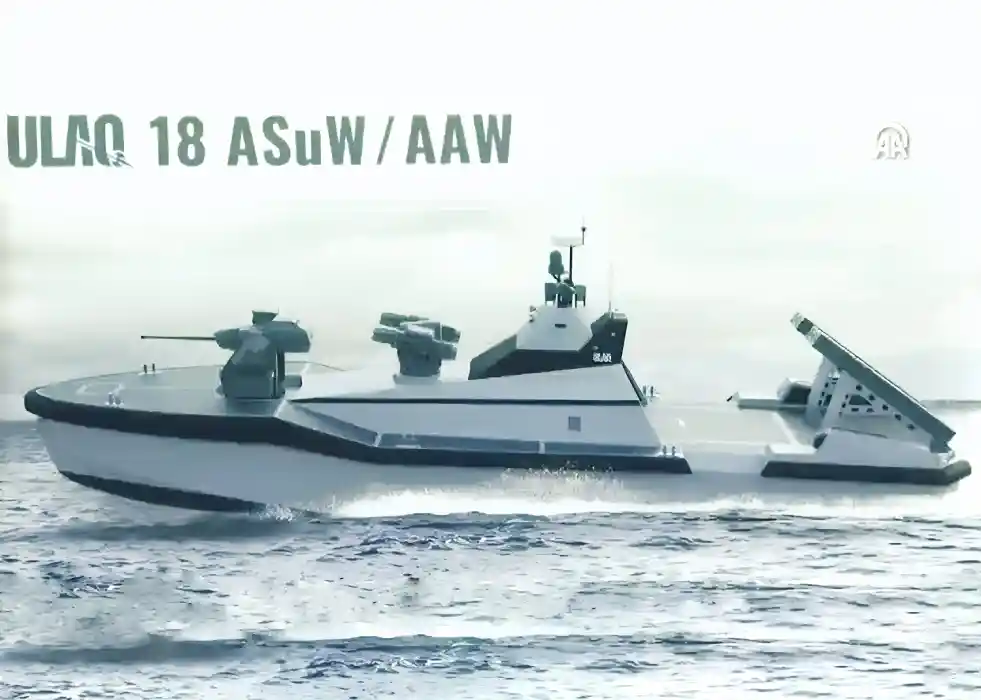 ULAQ Global has unveiled its new design, ULAQ 18 ASuW/AAW with autocannon RCWS, turreted missile launcher, and fixed launcher slots to bring more firepower.