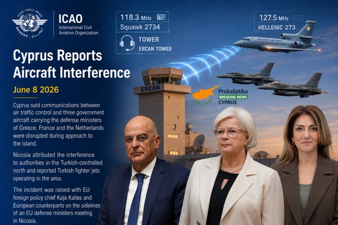 Cyprus Accuses Turkey of Radio Interference and F-16 Shadowing of EU Ministers’ Flights to Cyprus 