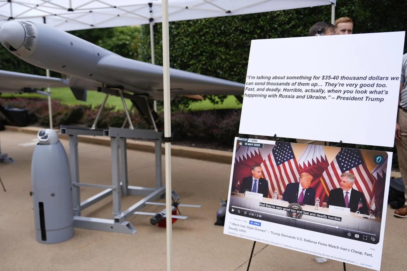 The United States has unveiled its own low-cost combat drone, designed to compete with Iran's widely used Shahed-136 munitions, in an effort to expand affordable airpower options.