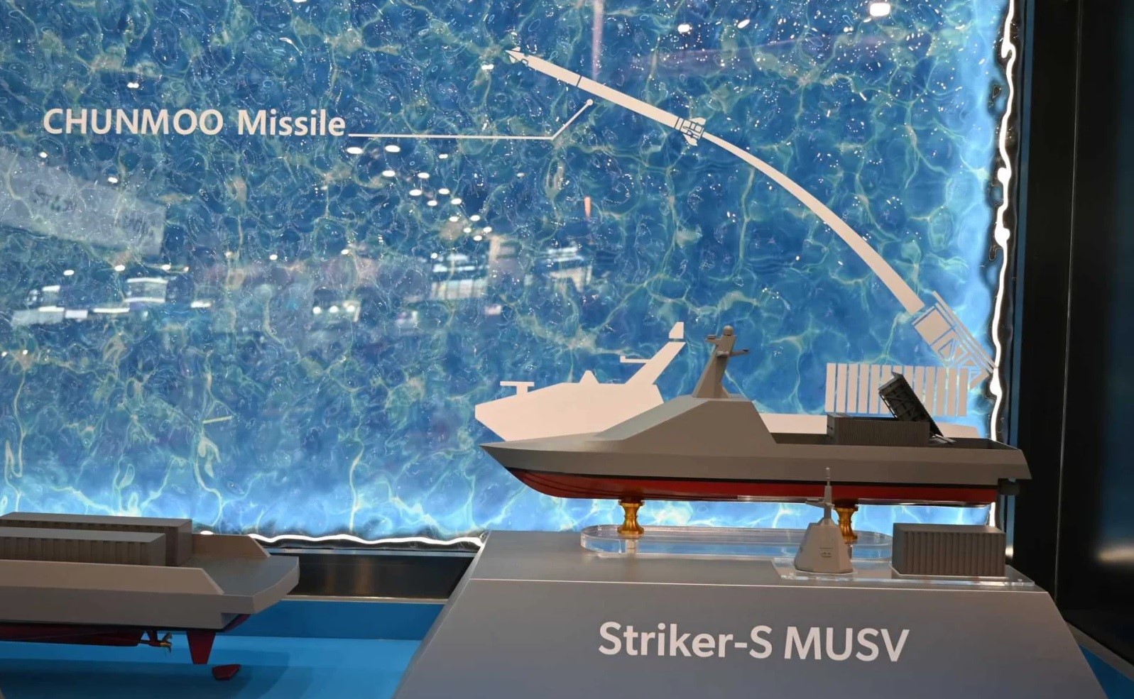 Hanwha Aerospace Unveils Striker-S Uncrewed Missile Vessel Equipped with Chunmoo Rocket System