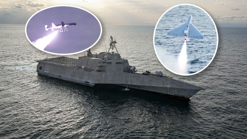 The U.S. Navy Conducts First Shipborne Launch of the LUCAS Single-Way Attack Drone from the USS Santa Barbara, during operations in the Persian Gulf on December 16, 2025. They attacked the Houthis and hit their target!