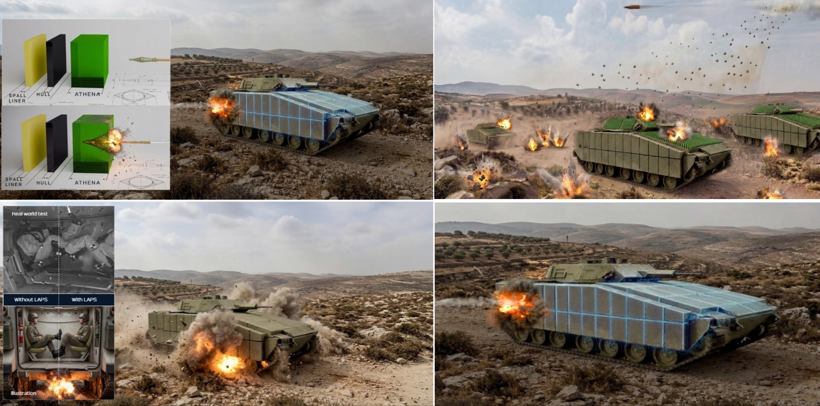 Israeli Firm Plasan Introduces Three New Vehicle Protection Systems to Counter Mines, RPGs and Drone Threats