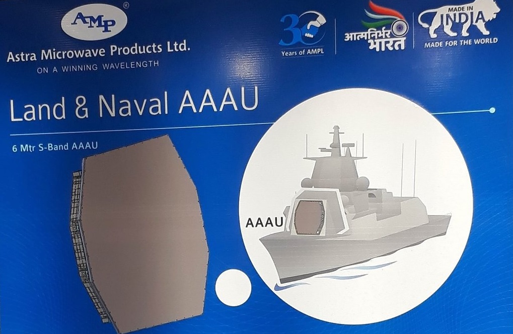 ndia is developing a 6-meter 4FACE LRMFR radar, larger than the US and Chinese naval radars for its 500-km-range Project-18 destroyers. It will have 2,400 gallium nitride (GaN)-based transmit/receive modules (TRMs)!