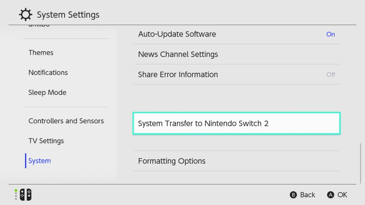 System Transfer | Nintendo Switch 2 Support | Nintendo Support