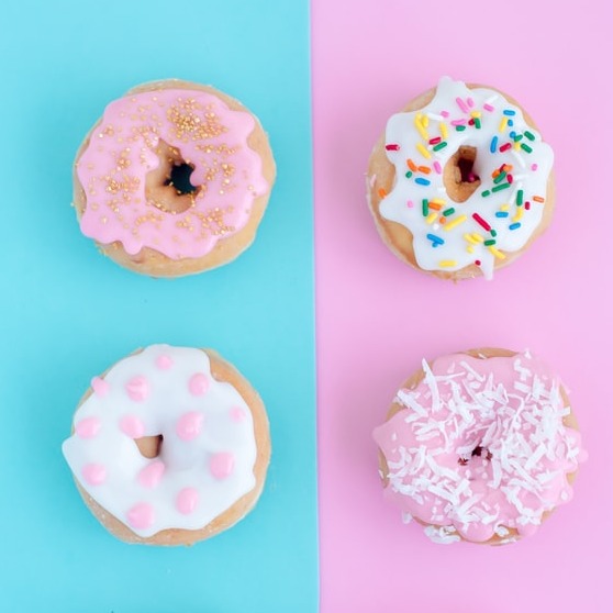 Raspberry ripple doughnut