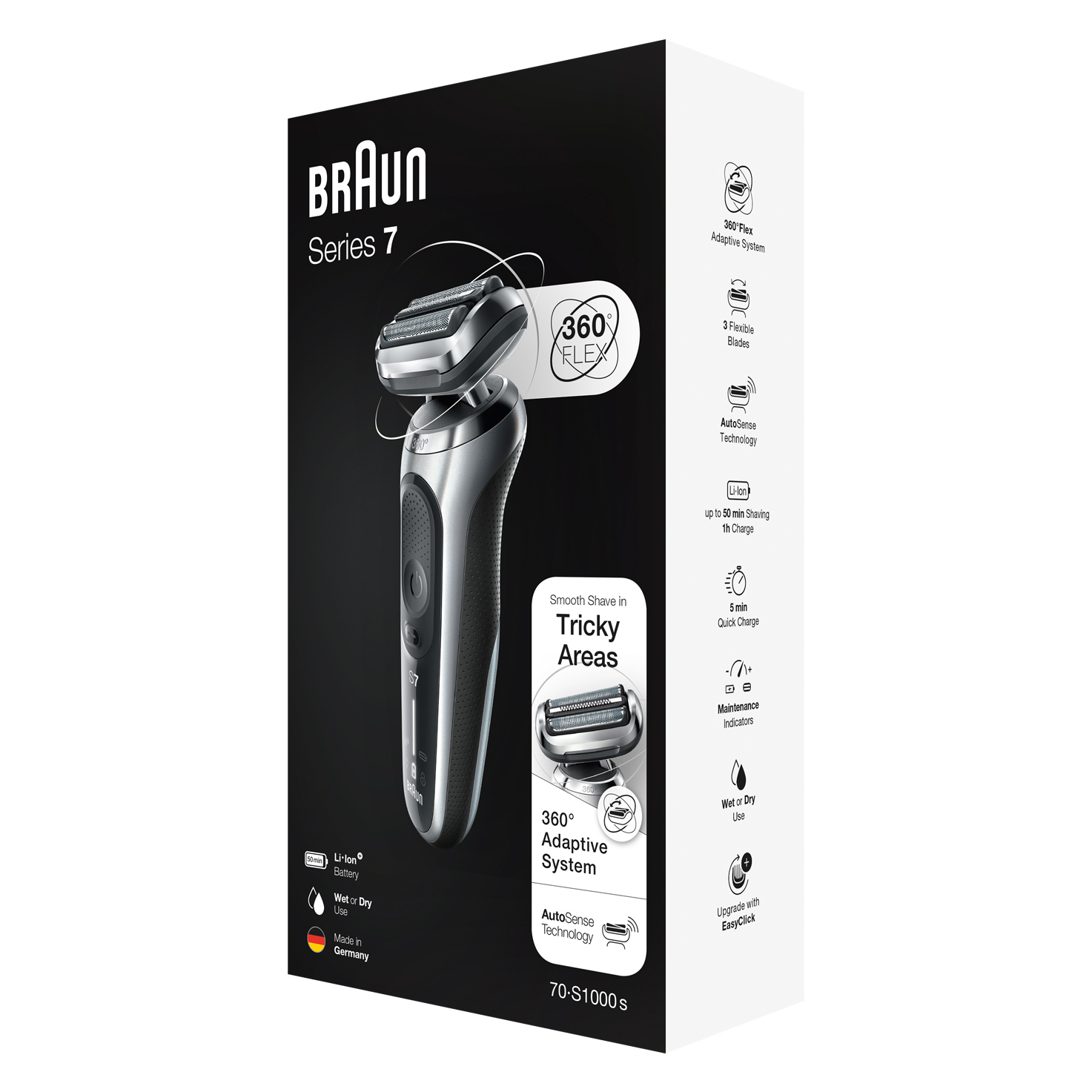 Braun Series 7 70-S1000s shaver - packaging