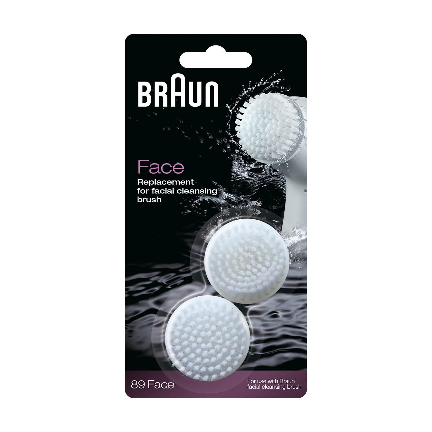 Braun facial cleansing brush refill duo pack