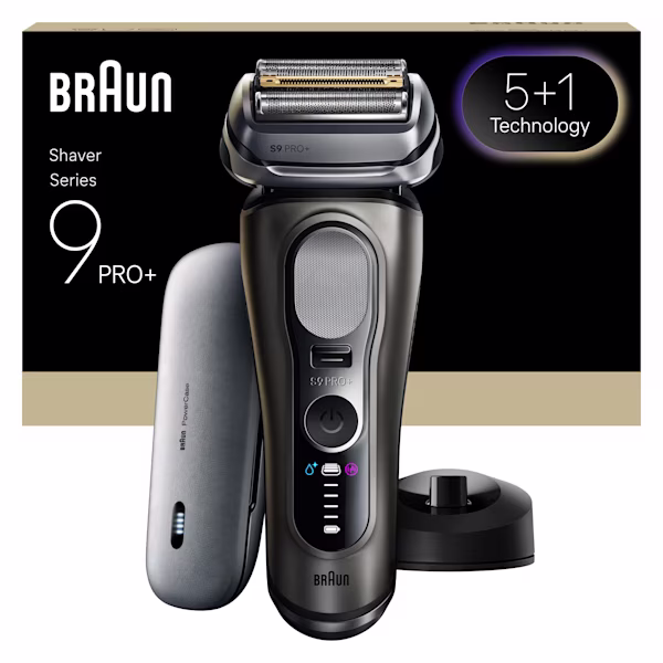 Braun Series 9 PRO+ 9625s z etui ładującym i bazą ładującą. Braun Series 9 PRO+ 9625s z etui ładującym i bazą ładującą.