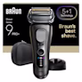 Golarka Braun Series 9 PRO+ 9615s z etui podróżnym i bazą ładującą.