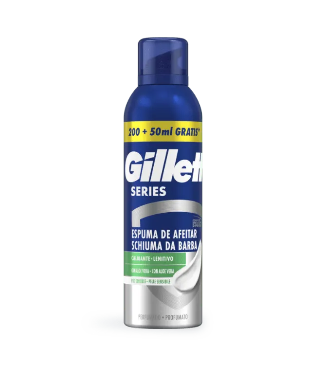 Gillette Series Espuma De Barbear Suave Com Aloé Vera