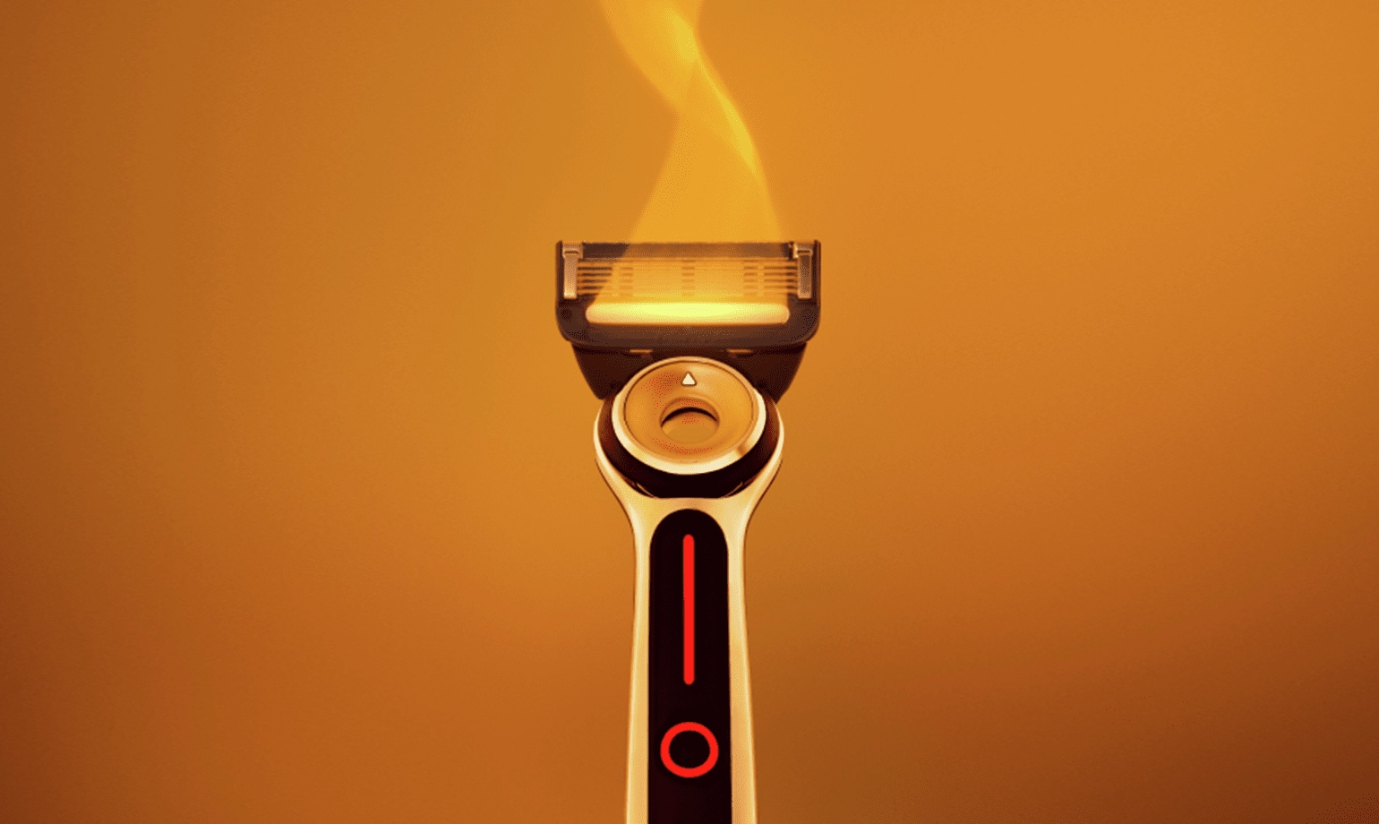 Il GilletteLabs Heated Razor fornisce calore emolliente al solo tocco di un bottone.