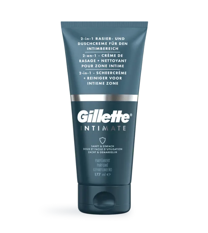 Gillette Intimate 2-In-1 Scheercrème + Reiniger Voor Intieme Zone