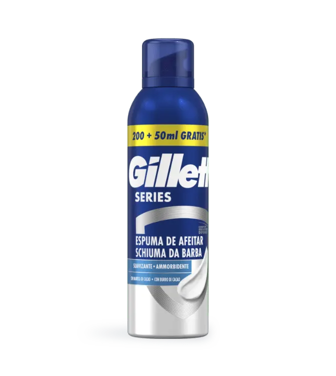 Gillette Series Espuma De Barbear Condicionadora Com Manteiga De Cacau