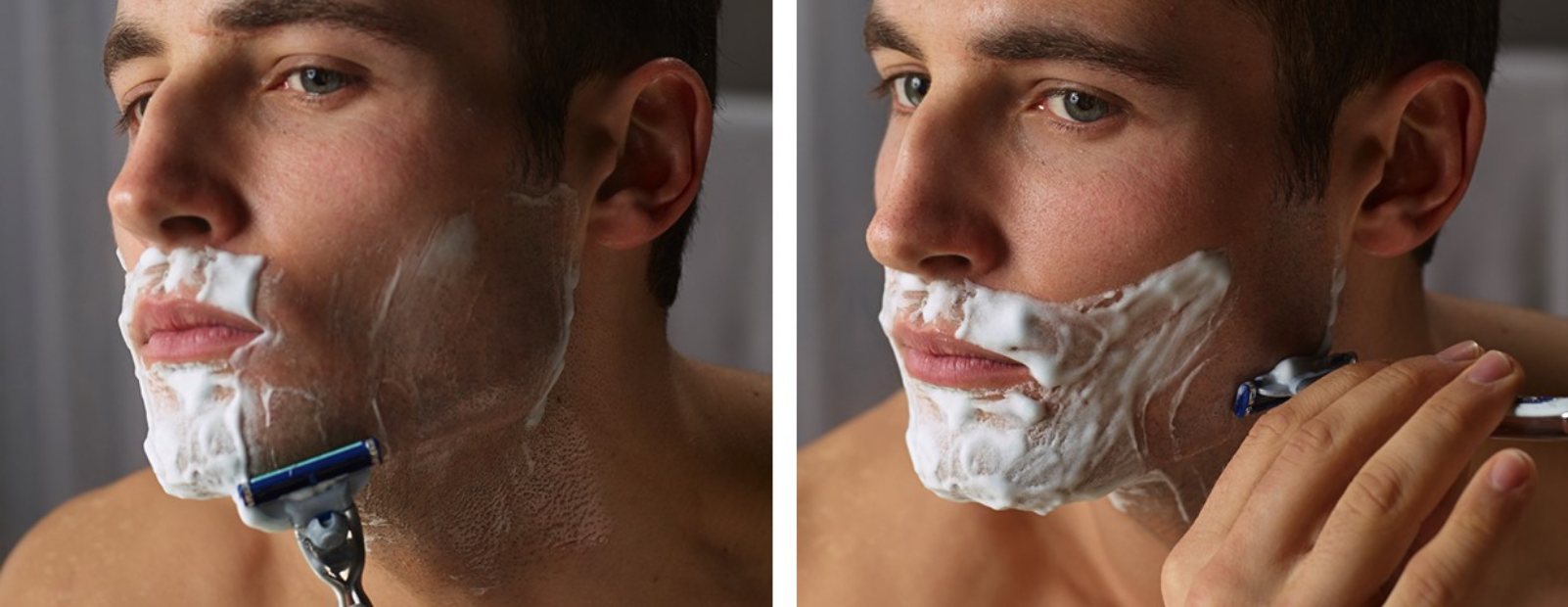 Può essere utile l'applicazione del gel o della schiuma da barba prima della rasatura controcorrente