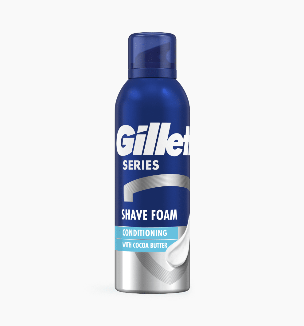 Μαλακτικός αφρός ξυρίσματος της σειράς Gillette με βούτυρο κακάο - Gillette Greece