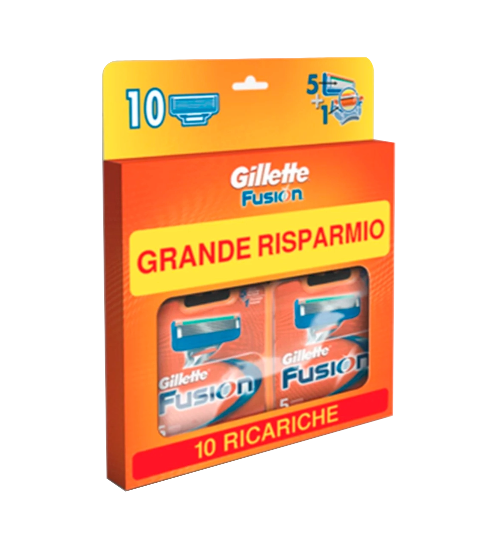 Gillette Fusion - Formato Maxi 10 Ricariche Fusion