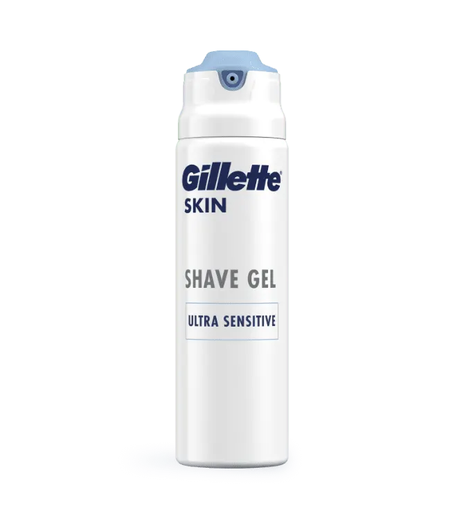 Gillette Skin Ultra Sensitive Gel Ξυρίσματος Mε Βούτυρο Καριτέ & Βιταμίνη Ε