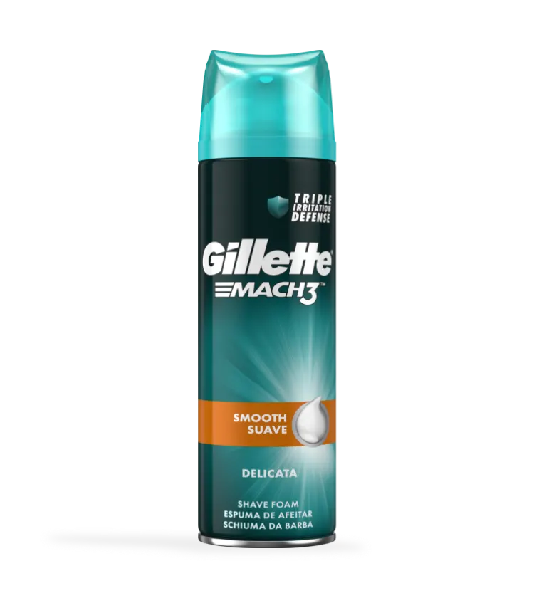 Espuma de barbear macia Gillette MACH3