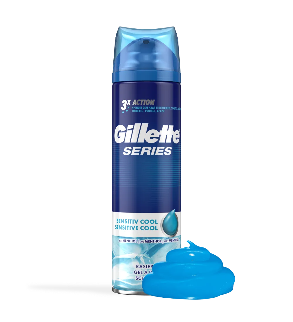 Gillette Series Sensitive Cool Shaving Gel voor mannen