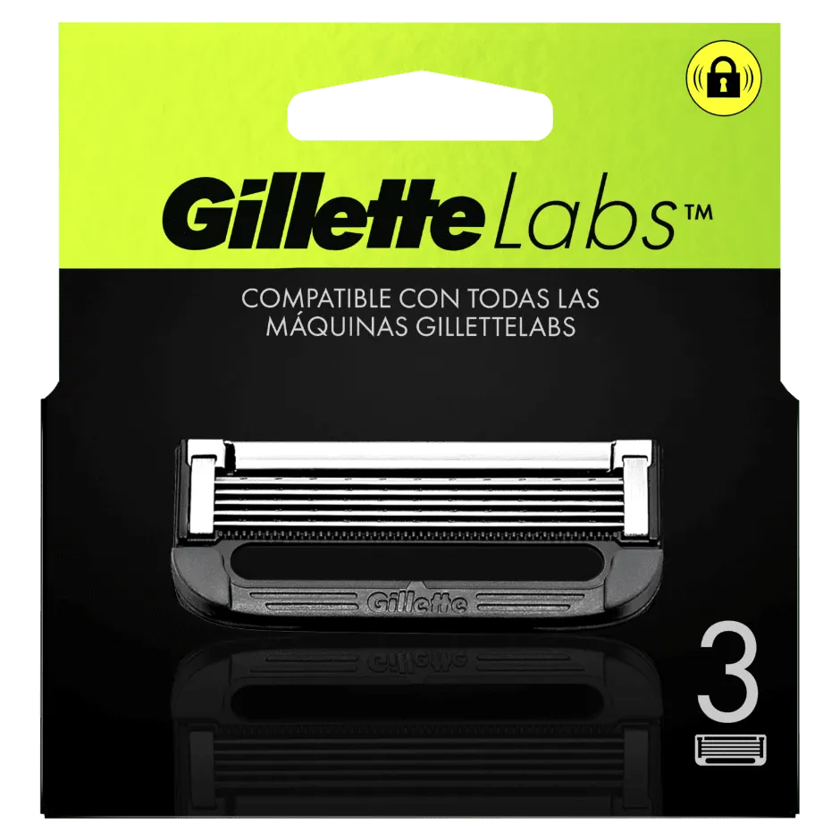 Gillette Labs Recargas Com Barra De Exfoliação E Heated Razor