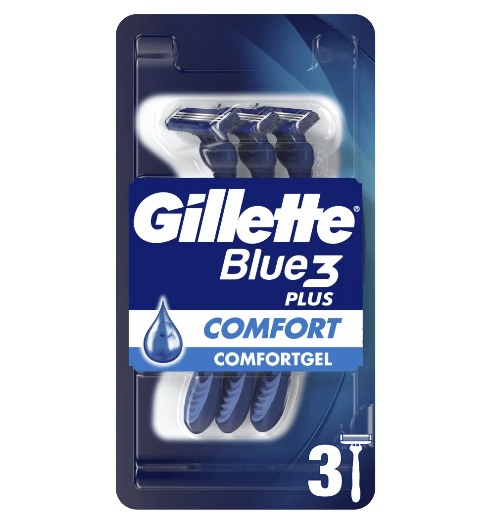 Gillette Blue3 Plus Comfort Ξυραφάκια Μιας Χρήσης 3 τεμάχια