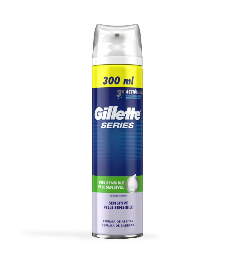 Espuma de barbear série Gillette